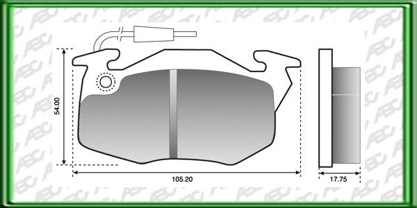 PASTILLAS DE FRENO CITROÃN C-15 AÃ±o: 97Â» Posicion: DELANTERO Caliper: BENDIX // PEUGEOT 106 AÃ±o: 97Â» Posicion: DELANTERO Caliper: BENDIX // RENAULT 19 RN AÃ±o: 92Â» Posicion: DELANTERO Caliper: BENDIX // RENAULT CLIO RL AÃ±o: 96Â» Posicion: DELANTERO