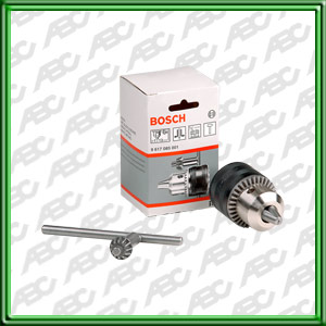 MANDRIL ABERTURA: 1/2 pulg. 1.5 -1.3 MM ROSCA: 1/2 pulg. X 20 UNF. CON LLAVE DE REPOSICION S2. CON PERFORACION PARA TALADRO CON REVERSA. ACCESORIO PARA TALADROS BOSCH. UNIDAD EMBALAJE: 1 REEMP. A ART. 9617085000