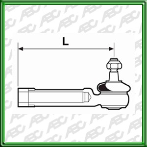 EXTREMO DE DIRECCION EXTERIOR para FIAT DUNA 93 -> / TEMPRA 93 -> / UNO 93 ->. Longitud: 137.5 mm