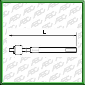 ARTICULACION AXIAL para RENAULT 9 84 -> / 11 84 ->. Longitud: 280 mm
