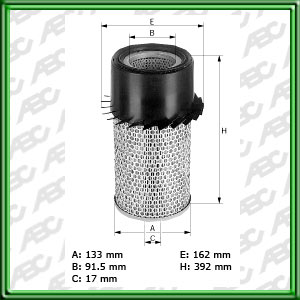 Filtro de AIRE - BOBCAT - CASE CONSTRUCTION - DITCH WITCH - MANITOU - NEW HOLLAND - NEW HOLLAND CONSTRUCTION - POCLAIN