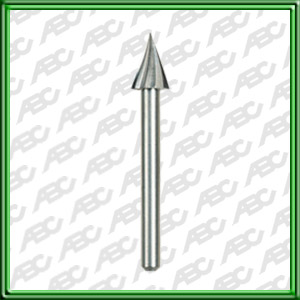 FRESA DE ALTA VELOCIDAD CONICA EN PUNTA ? 1/4 (6.4 mm)