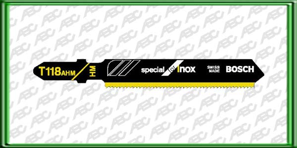 HOJA DE CALAR Encastre T T 118 AHM. Material: HM. Longitud: 51 mm. Distancia entre dientes: 1.1. Tipo de dientes: Metal Duro. Para cortar hierro. Cu/NI/MsZn y acero inoxidable. Unidad de embalaje: 5