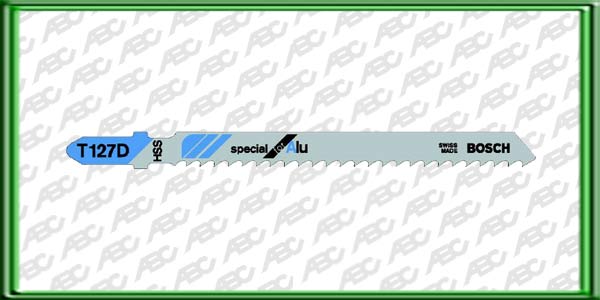 HOJA DE CALAR Encastre T T 127 D. Material: HSS. Longitud: 74 mm. Distancia entre dientes: 3. Tipo de dientes: T. Para cortar Hierro. Cu/Ni/Ns/Zn. aluminio. plastico y amianto. Unidad de embalaje: 5
