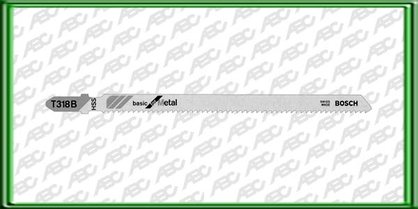 HOJA DE CALAR Encastre T T 318 B. Material: HSS. Longitud: 106 mm. Distancia entre dientes: 2. Tipo de dientes: O. Para cortar Hierro. Cu/Ni/Ns/Zn. aluminio. madera. MDF aglomerado y plastico. Unidad de embalaj e: 5