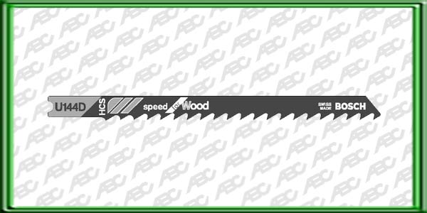 HOJA DE CALAR Encastre Universal U 144 D. Material: HCS. Longitud: 75 mm. Distancia entre dientes: 4 mm. Tipo de dientes: T. Para cortar madera. MDF aglomerado.Unidad de embalaje: 3