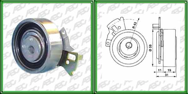 TENSORES DE CORREAS SEGMENTO LIVIANO DAEWOO CIELO MOTOR 1.5 Y 1.8 SOHC. > 01/99. AplicaciÃ³n: MOTOR. UbicaciÃ³n: TENSOR DE CORREA . nÂº de parte: 1039422 / 1111911 / 1301973 / 4M5G6K254DA / 98MM6K254BD // GENERAL MOTORS CORSA / COMBO / MERIVA / TIGRA M OT