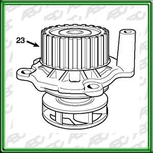 BOMBAS DE AGUA SEGMENTO LIVIANO AUDI AUDI A3 1.8 Y 1.8T. TT ROADSTER. POLEA 23 DIENTES. AplicaciÃ³n: MOTOR. UbicaciÃ³n: BOMBA DE AGUA // VOLKSWAGEN BORA. GOLF IV. SHARAN 1.8I. POLEA 23 DIENTES. AplicaciÃ³n: MOTOR. UbicaciÃ³n: BOMBA DE AGUA // SEAT SEA T A