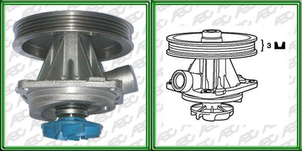 BOMBAS DE AGUA SEGMENTO LIVIANO FIAT PALIO. SIENA 1.6 SPI 8 VALVULAS . POLEA 4 CANALES. . AplicaciÃ³n: MOTOR. UbicaciÃ³n: BOMBA DE AGUA