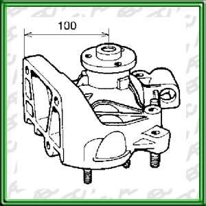 BOMBAS DE AGUA SEGMENTO LIVIANO FIAT DUCATTO 2.5 D. TD SOFIM. AplicaciÃ³n: MOTOR. UbicaciÃ³n: BOMBA DE AGUA