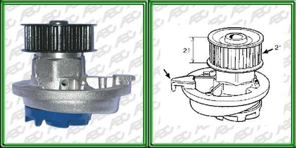 BOMBAS DE AGUA SEGMENTO LIVIANO GENERAL MOTORS KADETT. MONZA 1.6. 1.8. 2.0 POLEA 21 DIENTES. AplicaciÃ³n: MOTOR. UbicaciÃ³n: BOMBA DE AGUA
