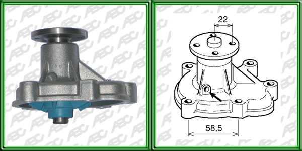 BOMBAS DE AGUA SEGMENTO LIVIANO GENERAL MOTORS CORSA 1.7 D. COMBO 1.7 D. CORSA PICK UP 1.7 D. AplicaciÃ³n: MOTOR. UbicaciÃ³n: BOMBA DE AGUA