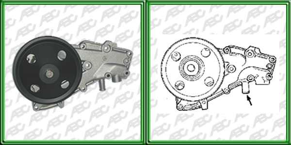 BOMBAS DE AGUA SEGMENTO LIVIANO RENAULT 9. 11. 19 MOTOR 1.6. CLIO/TRAFIC 1.4 S/AA. AplicaciÃ³n: MOTOR. UbicaciÃ³n: BOMBA DE AGUA