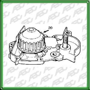 BOMBAS DE AGUA SEGMENTO LIVIANO RENAULT CLIO. 19 1.4 NAFTA MOTOR ENERGY. POLEA 20 DIENTES. AplicaciÃ³n: MOTOR. UbicaciÃ³n: BOMBA DE AGUA