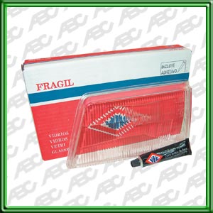 LENTE REPOSICION PEUGEOT 205 IZQUIERDO - Para Optica 774. Caja x 7 unid.