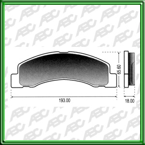 PASTILLAS DE FRENO FORD F-100 AÃ±o: 98Â» Posicion: DELANTERO  // FORD F-250 AÃ±o: 98Â» Posicion: DELANTERO  // FORD F-350 TURBO DIESEL AÃ±o: 98Â» Posicion: DELANTERO  // Dimensiones: Alto: 65.60 Largo: 193.00 Espesor: 18.00