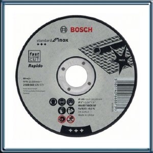 DISCO DE CORTE RECTO DE 115X1MM PARA INOX TIPO STANDARD