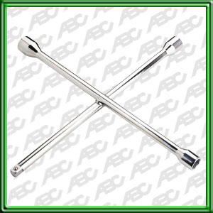 LLAVE EN CRUZ PARA RUEDA DISE?ADA PARA QUITAR LAS TUERCAS DE LA RUEDA EN LOS COCHES. PARA VEH?CULOS LIGEROS DE CARACTER COMERCIAL O VEH?CULOS PESADOS. 1/2 DE CUADRILLA PARA CUALQUIER TAMA?O DE VASO MEDIDAS: 17 MM / 19 MM / 21 MM / ENCASTRE DE 1/2. ACABADO