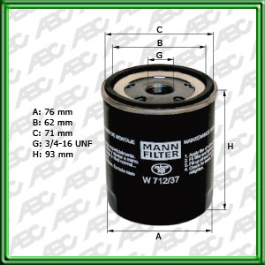 Filtro de ACEITE - FORD