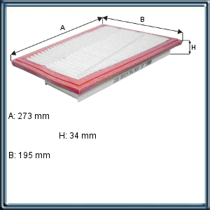 FILTRO DE AIRE MERCEDES BENZ  DERECHO (UE1)