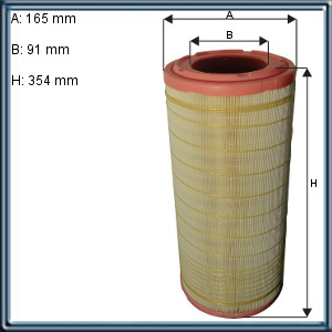 FILTRO DE AIRE - CASE CONSTRUCTION - CASE-IH (CNH GLOBAL) - CATERPILLAR - JOHN DEERE - NEW HOLLAND