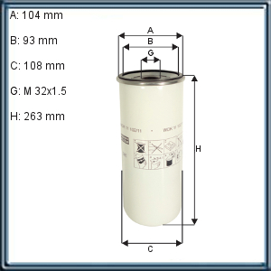 FILTRO DE COMBUSTIBLE PRIMARIO - RENAULT - VOLVO (UE8)