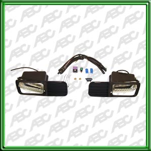 OPTICA LINEA AUTO VOLKSWAGEN POLO CLASSIC 95 -> - KIT DE INSTALACION FARO AUXILIAR TODO INCLUIDO. PARA LAMPARAS H3. CAJA POR  2 UNID.