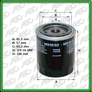 Filtro de ACEITE - BOBCAT - FIATAGRI (CNH GLOBAL) - KOMATSU - NISSAN - TOYOTA