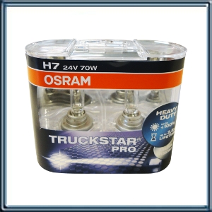 LAMPARA PRINCIPAL PARA VEHICULOS DE GRAN PORTE 24 VOLTS FILAMENTO ENROLLADO LARGA DURACION TRUCKSTARÂ® -PRO 70 WATTS P14.5S H7 REEMPLAZA A LTS