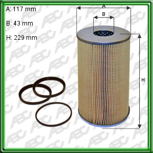 Filtro de ACEITE - CASE - CLARK - HUBER WARCO - MANCINI - MERCEDES BENZ - ZANELLO