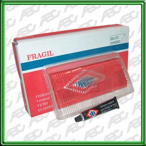 LENTE REPOSICION PEUGEOT 205 DERECHO - Para Optica 774. Caja x 7 unid.