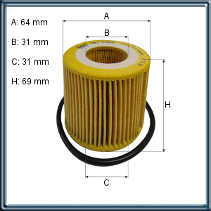 FILT ACEITE RANGER 11/-- PUMA 2.2 3.2 TDCI MAHLE OX834D