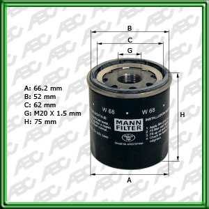 Filtro de ACEITE - RENAULT