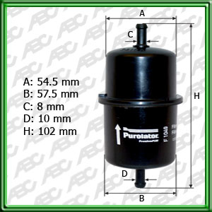 FILTRO DE COMBUSTIBLE FIAT TIPO EFI / 1.6 IE / 1.3 I / UNO. UNO FIRE. UNO MILLE. FIORINO VERSION GNC - EQUIVALENCIA: MANN: WK 513 - FRAM: G-5493