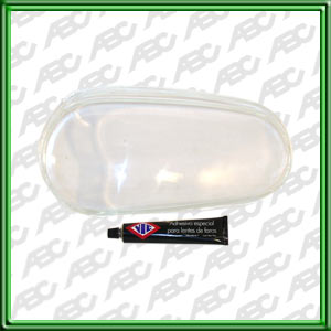 LENTE REPOSICION VOLKSWAGEN GOLF 00 -> DERECHO - PARA OPTICA 778 LISO. CAJA X 4 UNID.