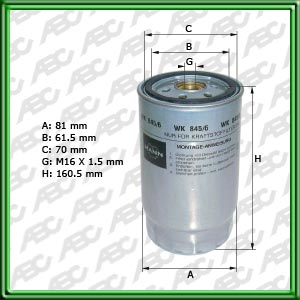 Filtro de COMBUSTIBLE - BMW