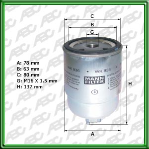 FILT GASOIL MONDEO 98