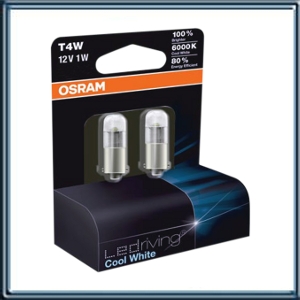 LAMPARA MINIATURA 12 VOLTS 1W TABLERO Y POSICION ( LED ) HALOGENA COOL WHITH BLISTER POR 2 (REEMPLAZA A