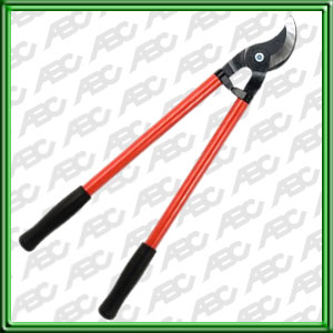 TIJERA DE DOS MANOS. PARA PODAR  ARBOLES Y ARBUSTOS.HERRAMIENTA DE ALTA CALIDAD PARA AFICIONADOS A LA JARDINERIA.HOJA DE ACERO RECUBIERTO DE  XYLAN.. TOPES DE GOMA ENTRE LOS MANGOS. CONTRAHOJA ESTAMPADA. // CAPACIDAD  DE CORTE: 35 MM // LARGO: 600 MM