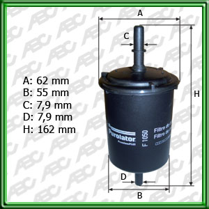 FILTRO DE COMBUSTIBLE GM CORSA 1.0. VECTRA CD. GL. GLS. ZAFIRA GL. GLS: FIAT IDEA ACTIVE. EMOTION. HIGH TECH. PALIO WEEKEND FIRE. ELX. HLX. PALIO ADVENTURE. PALIO 2008 1.8. SIENA EX. EXL. WEEKEND. STILO ACTIVE. EMOTION. HIGH TECH. STRADA FIRE: SUZUKI FUN