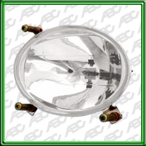 FARO HALOGENO AUXILIAR  OVALADO LUZ LARGO ALCANCE LENTE CRISTAL LAMPARA H3. CAJA POR 10UNID.