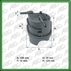 Filtro de COMBUSTIBLE - CITROEN - FORD - FORD (BR) - PEUGEOT