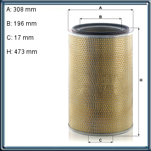 FILTRO DE AIRE RENAULT MAGNUM RA C31 1226/1