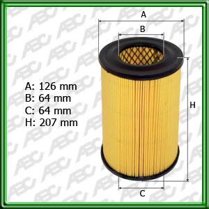 FILTRO DE AIRE FIAT DUNA MOT. TIPO 1.4 Y 1.6 - DIESEL 1.3. SPAZIO 1.3 TRD. UNO MOT. TIPO 1.6. FIORINO DIESEL PICK-UP - EQUIVALENCIA: MANN: C 1399 - FRAM: CA-3167