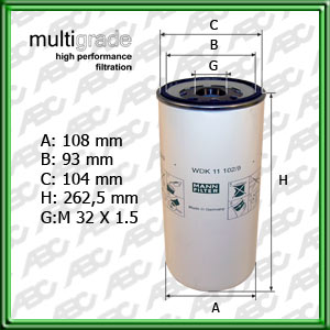 Filtro de COMBUSTIBLE - VOLVO BUS - VOLVO TRUCKS