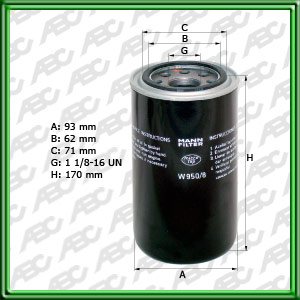 Filtro de HIDRÃUILICO PRESIÃN / SUCCIÃN / LEVANTE - NEW HOLLAND