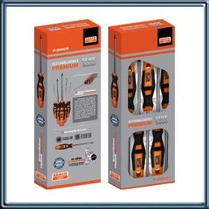 EXHIBIDOR DESTORNILLADORES CON 24 MODELOS DIFERENTES DE  DESTORNILLADORES ( TOTAL  120  PZ )