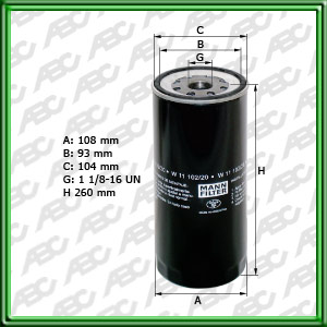 FILTRO DE ACEITE - VOLVO - NEW HOLLAND - SULLAIR - VOLVO TRUCKS