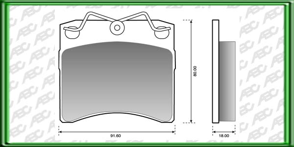 PASTILLAS DE FRENO VOLKSWAGEN TRANSPORTER AÃ±o: 97Â» Posicion: DELANTERO Caliper: LUCAS GIRLING - Disco ventilado // Dimensiones: Alto: 80.00 Largo: 91.60 Espesor: 18.00
