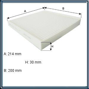 FILTRO DE AIRE PARA HABITACULO FORD TRANSIT 2.2L